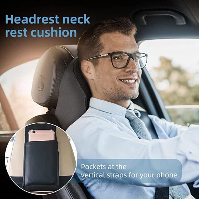 Car Seat Head/Neck Rest Cushion Pillow - For All Cars